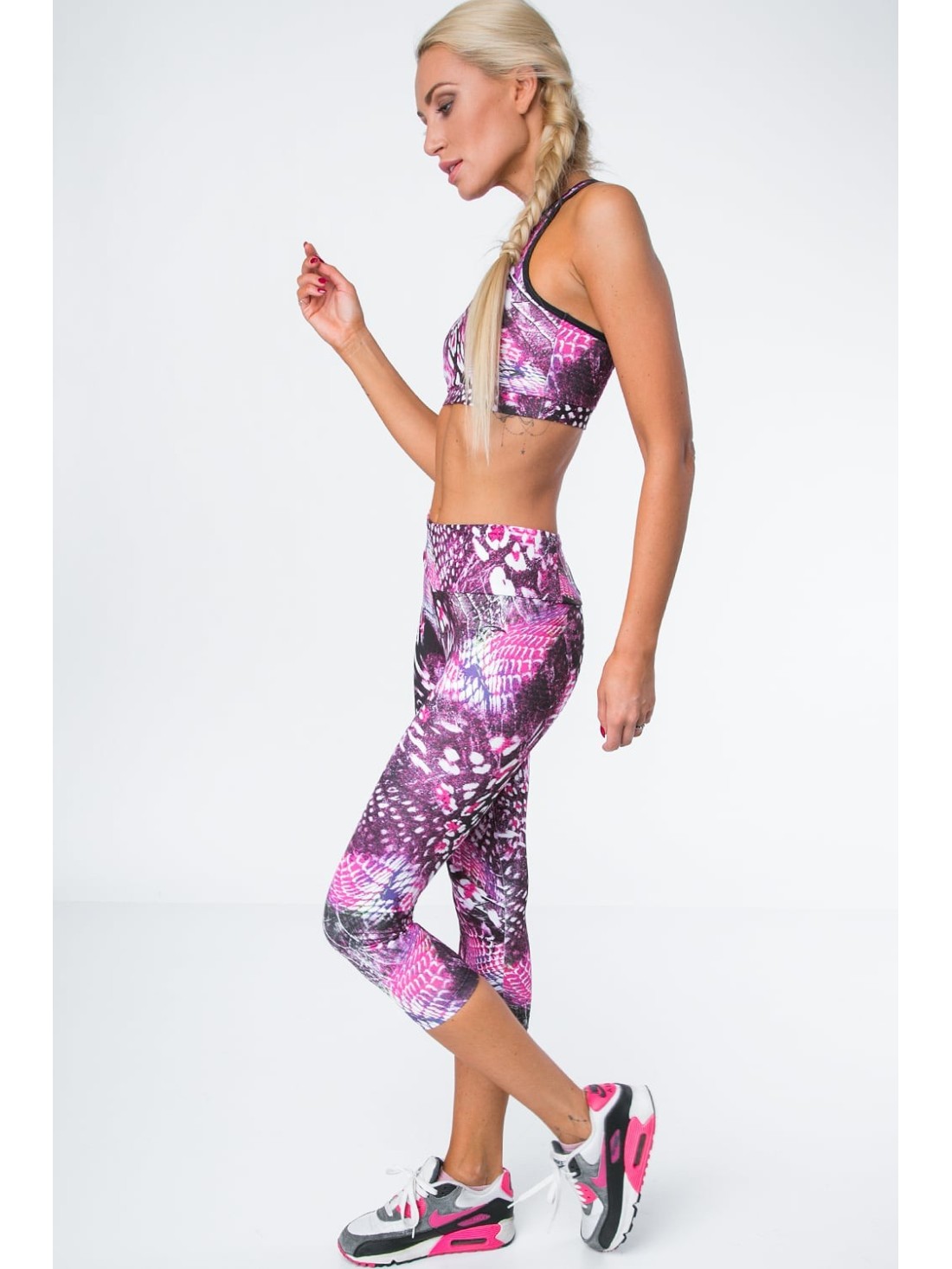 Leggings 3/4 multicolor/amarant MR15486 - Magazin online - Boutique